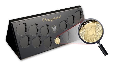 Zlatou pamětní minci Svatý Václav si můžete pohodlně vložit do svého numismatického alba