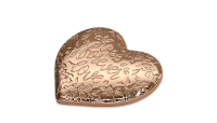 Mince ve tvaru srdce zušlechtěná pravým růžovým zlatem