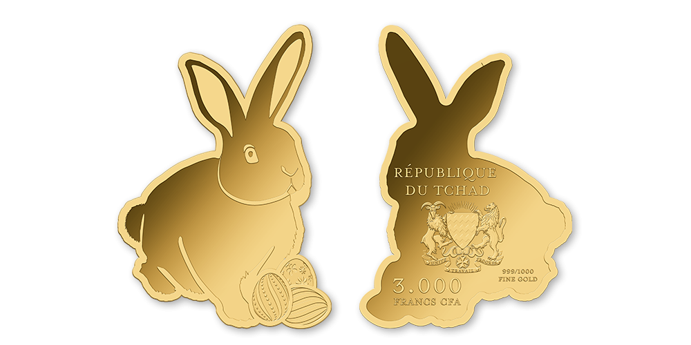 Velikonoční zajíček z ryzího zlata 999/1000 