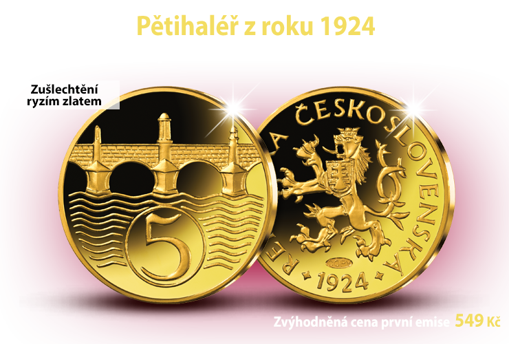 Pětihaléř z roku 1924