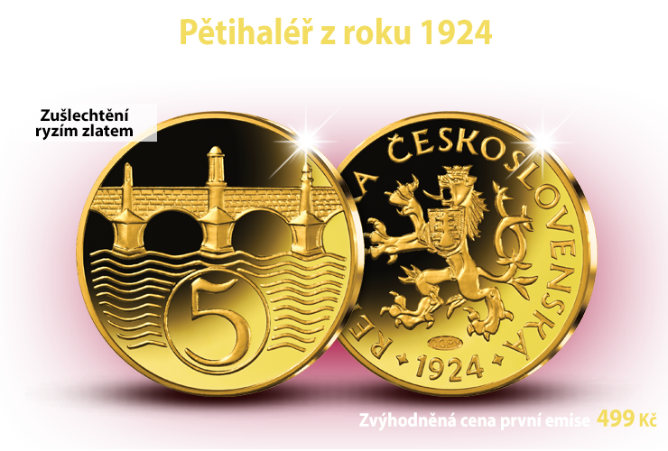 Pětihaléř z roku 1924