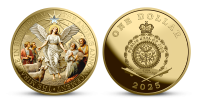 Zázrak v Betlémě a vánoční mince zušlechtěna ryzím zlatem 