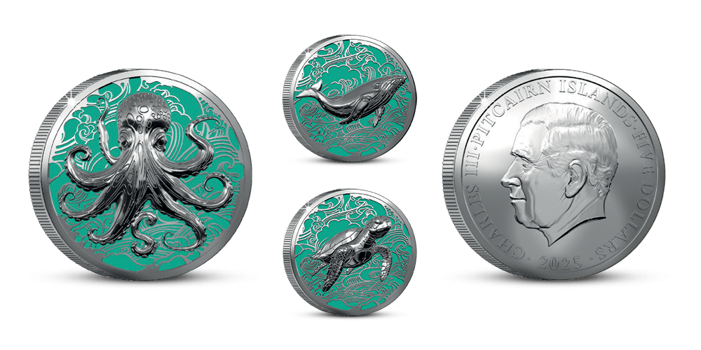 zazraky-oceanu-chobotnice-zelva-velryba-stribrne-mince-sada