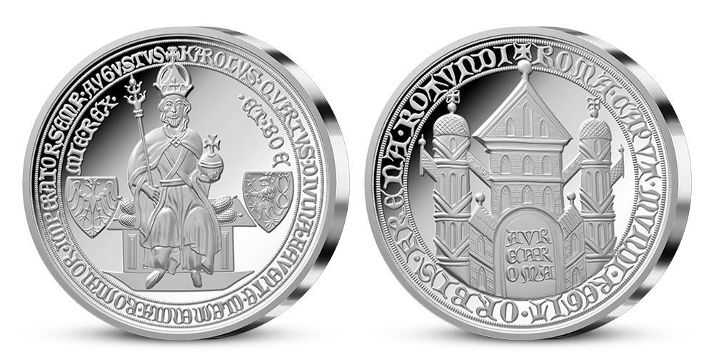 Stříbrná medaile Zlatá bula Karla IV.