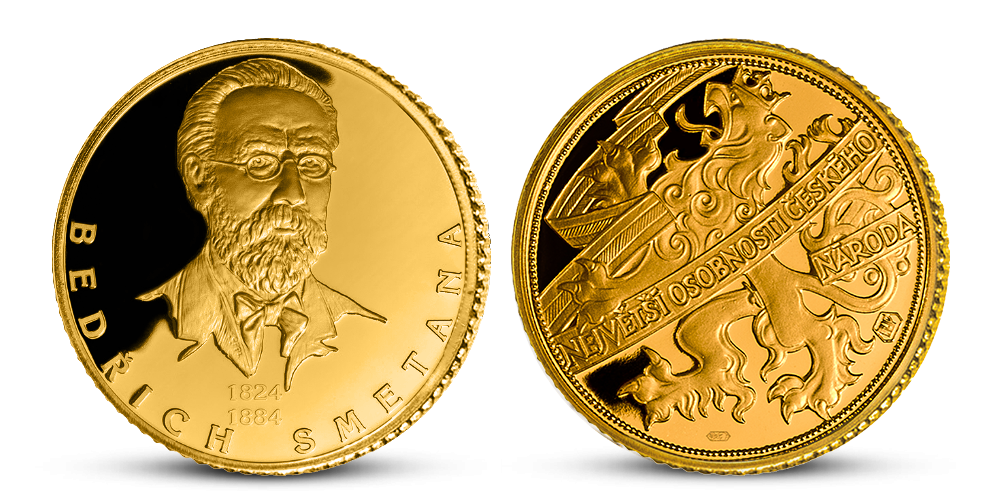 Bedřich Smetana na zlaté medaili