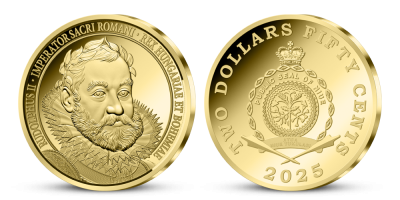 Císař Rudolf II. v ryzím zlatě