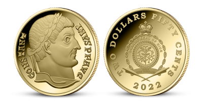 Zlatá replika mince Konstantin Veliký 2022 