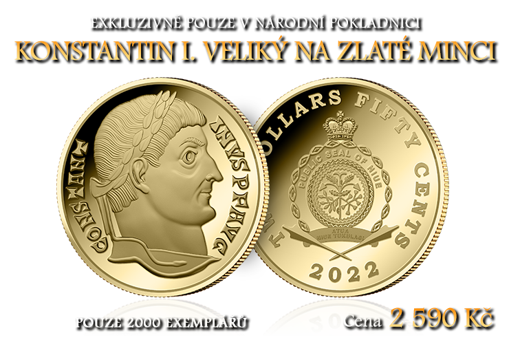 Zlatá mince Konstantin Veliký 2022