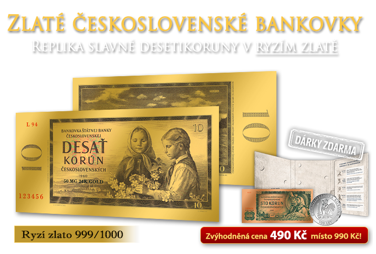 Zlaté československé bankovky