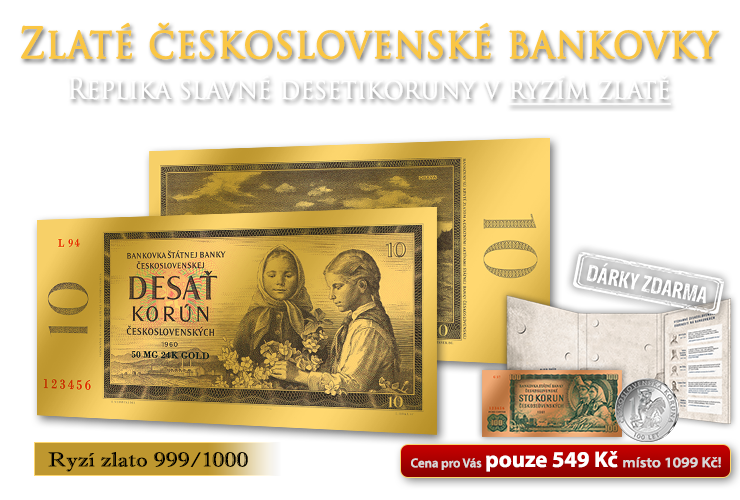 Zlaté československé bankovky