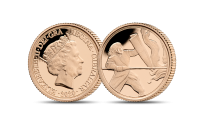 Zlatý Quarter sovereign - unikátní výjev svatého Jiří na tradiční minci