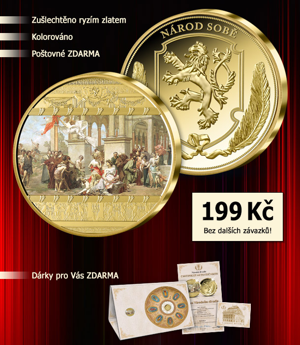 Jubilejní medaile 140. výročí Národního divadla jen za 199 Kč. Poštovné a balné platíme za vás!