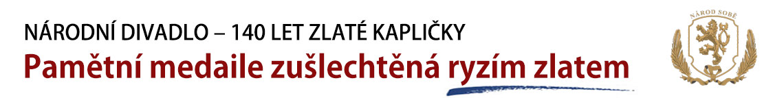 Jubilejní medaile 140. výročí Národního divadla jen za 199 Kč. Poštovné a balné platíme za vás!