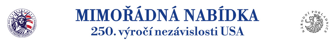 Mimořádná nabídka - Oslavte 250. výročí vzniku USA jubilejní medailí ZDARMA!
