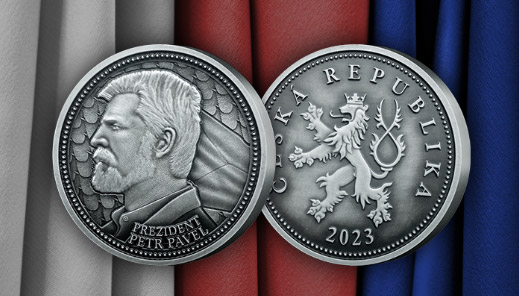 První pamětní medaili s Petrem Pavlem vydala Národní Pokladnice